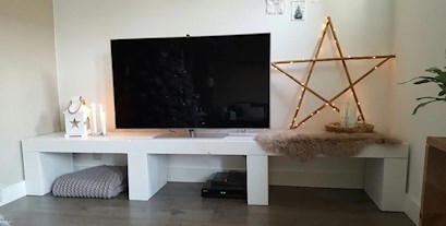 Welp TV meubel vakken DIY | Homeofsha IW-85