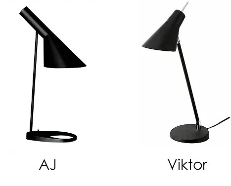 AJ bordslampa från Louis Poulsen, design Arne Jacobsen Kopia