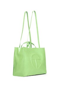Telfar large double mint shopping bag