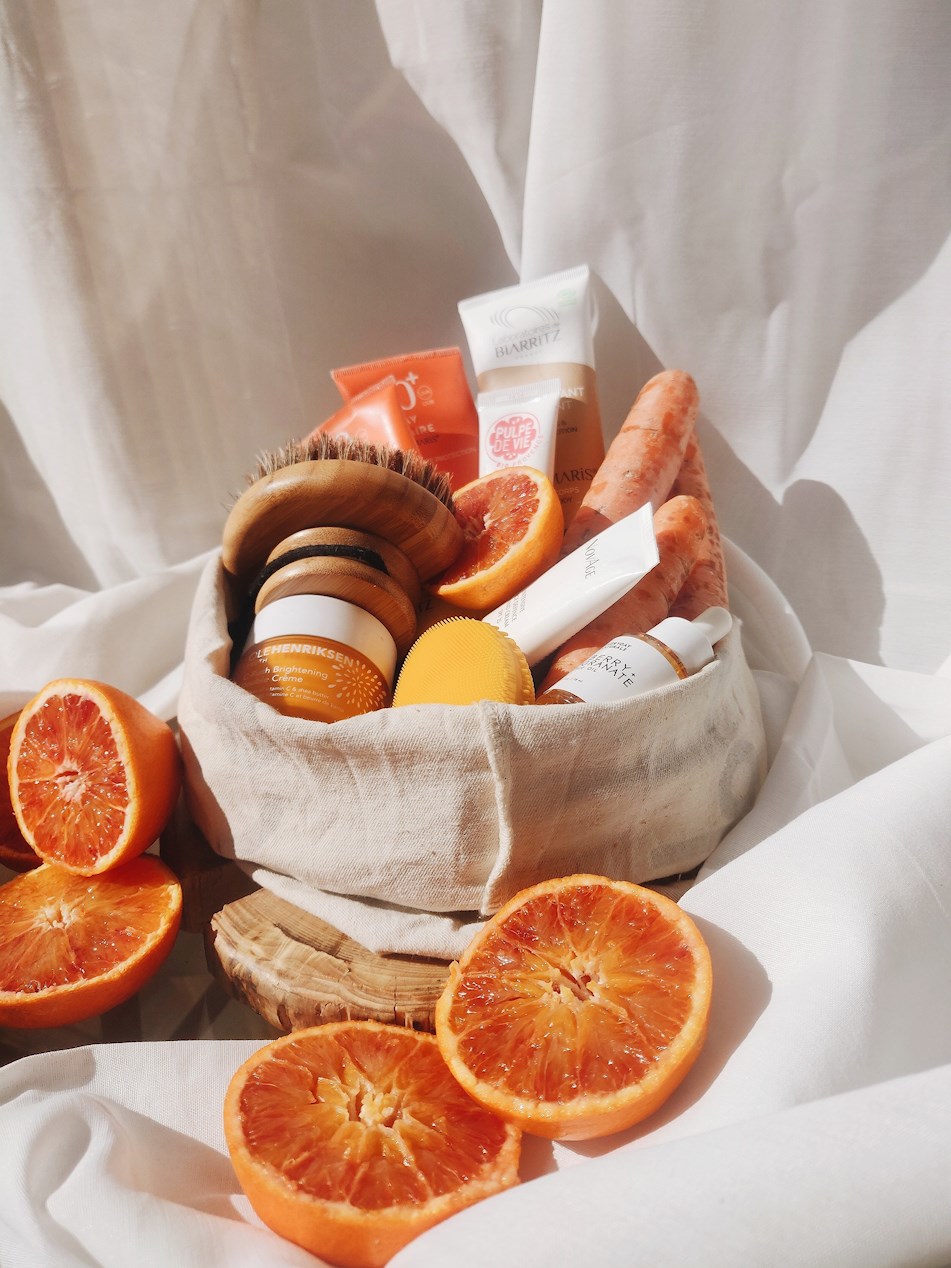 summer beauty essentials kit oranges and carrots